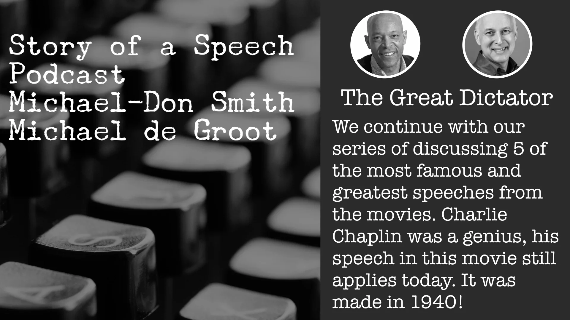 The Story of a Speech Podcast — stayingaliveuk